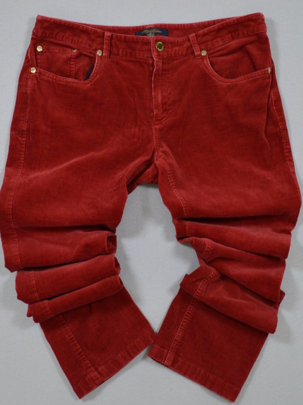 Brooks Brothers Women’s Red Corduroy Pants Size 6 Natalie Fit Straight Leg